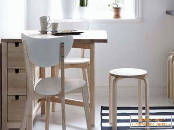 tavolo, cucina, pieghevole in legno, foto 47