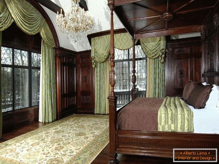 Camera da letto in legno