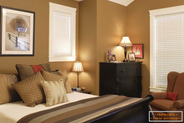 idee master-camera da letto-decorazione-marrone-walls45