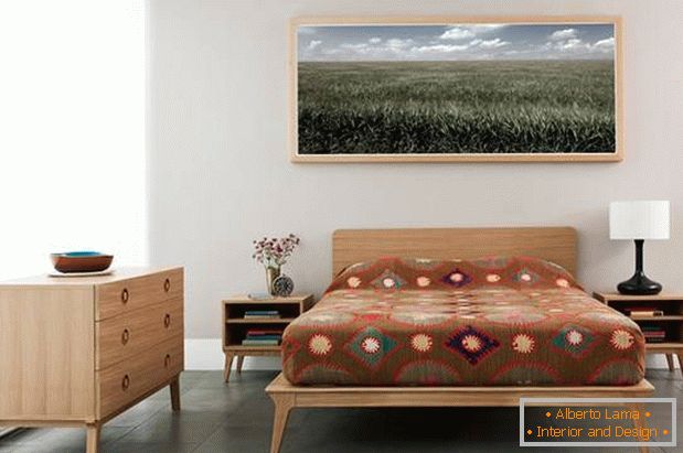 Design della camera da letto in stile moderno