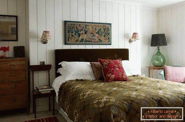 Design della camera da letto in stile country