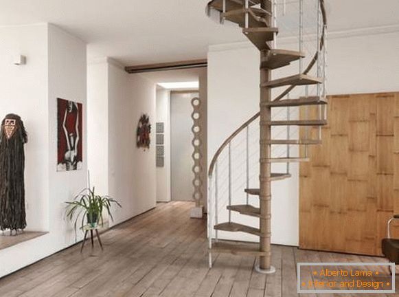 Belle scale in casa - design moderno della scala a chiocciola