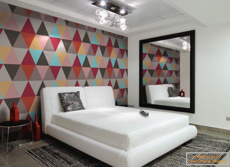 awesome-geometrica-wallpaper-design-for-camera da letto