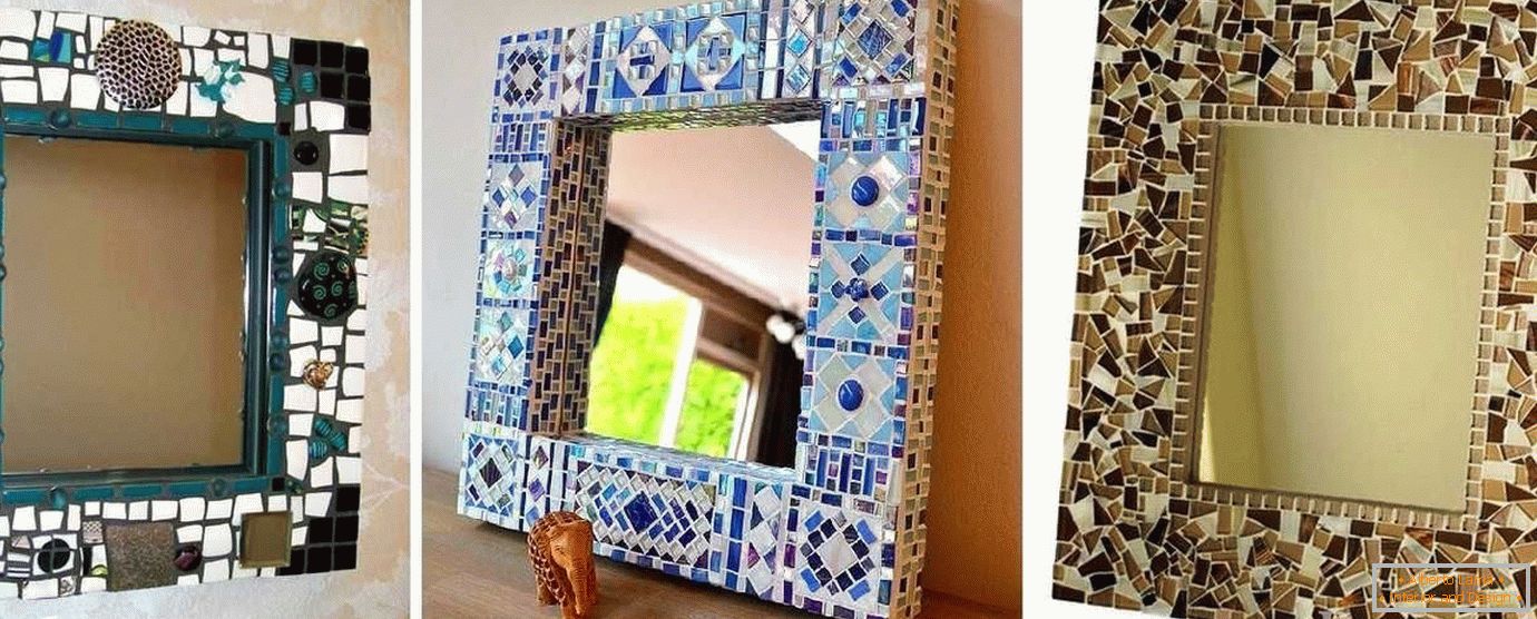 Cornici per uno specchio di un mosaico