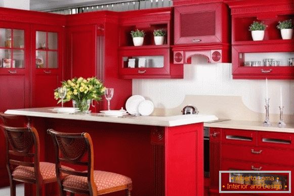 Foto cucina rossa 11