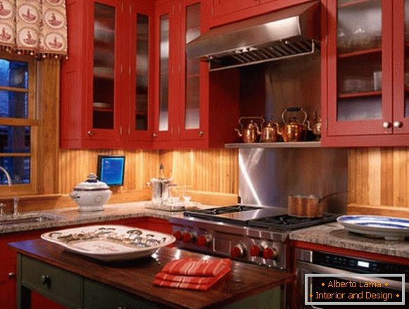 Foto cucina rossa 6