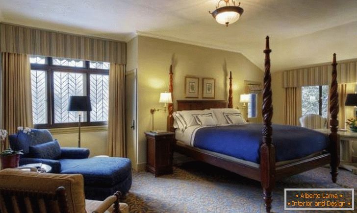 Camera da letto nell'hotel Ahwahnee
