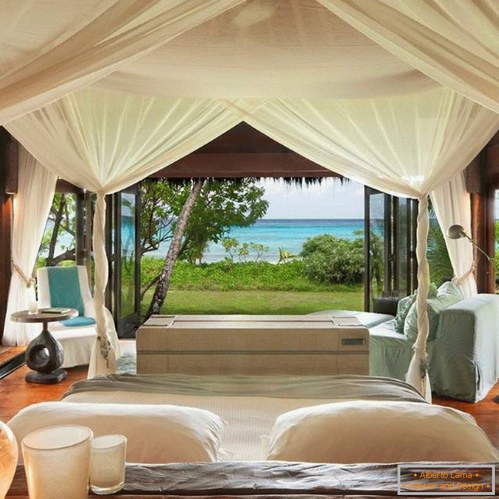 Design della camera da letto presso il North Island Resort