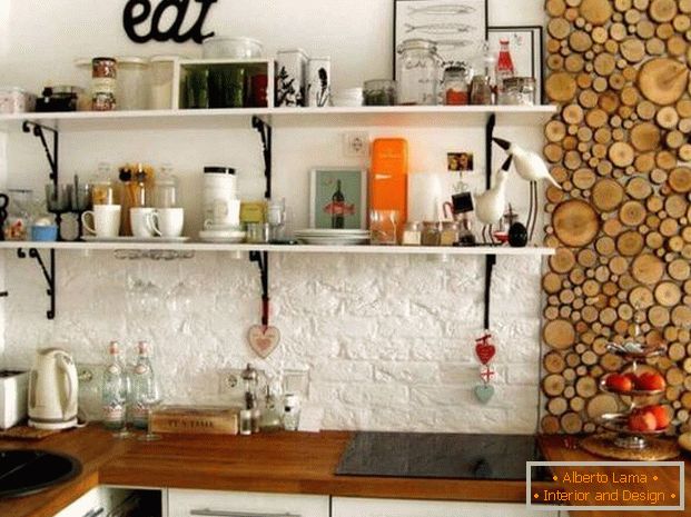 soggiorno cucina in stile moderno дизайн фото