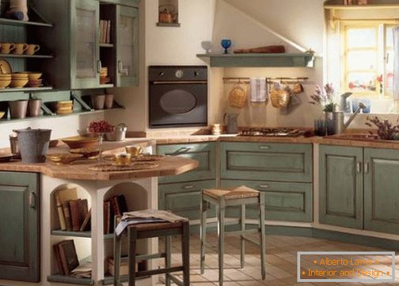 Come creare un bellissimo interno da cucina in stile country - 25 foto