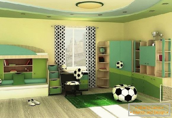 mobili per una stanza per bambini per un ragazzo adolescente, foto 13