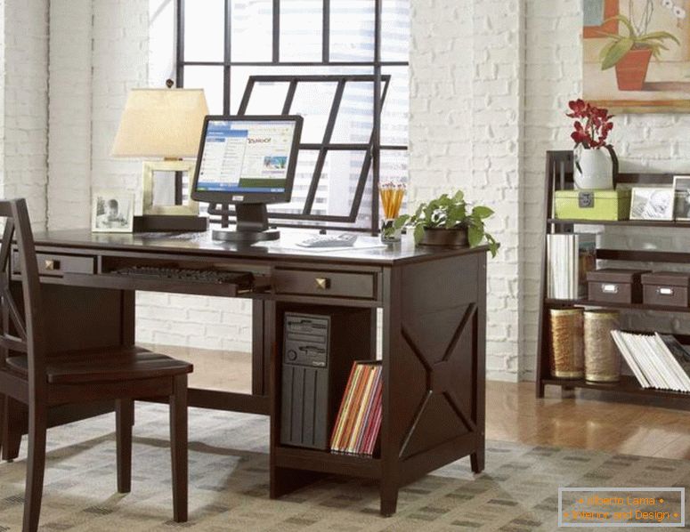 elegante-casa-ufficio-con--e-sedie-10-moderno-casa-ufficio-design-ideas legno-dark-desk