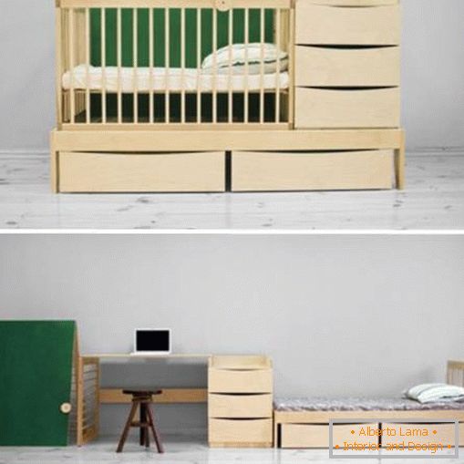 Una serie di mobili per bambini