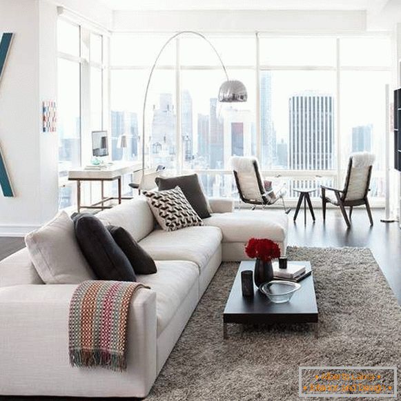 Novità di interior e design 2016 - foto di soggiorno in stile urbano