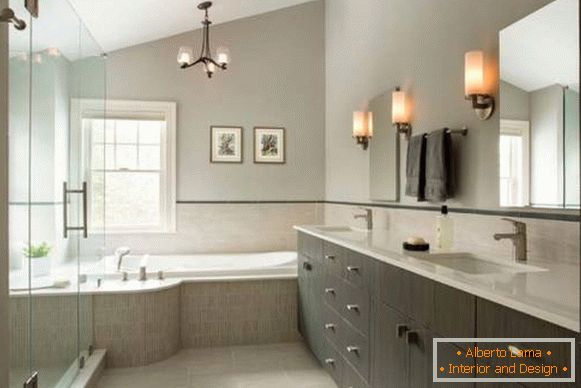 Bathroom Design 2015: Lightings e Grey