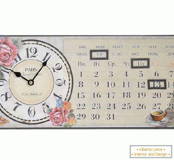 orologio con muro del calendario, foto 24