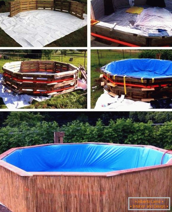 Progettazione di una piscina per una residenza estiva o un cortile con le tue mani