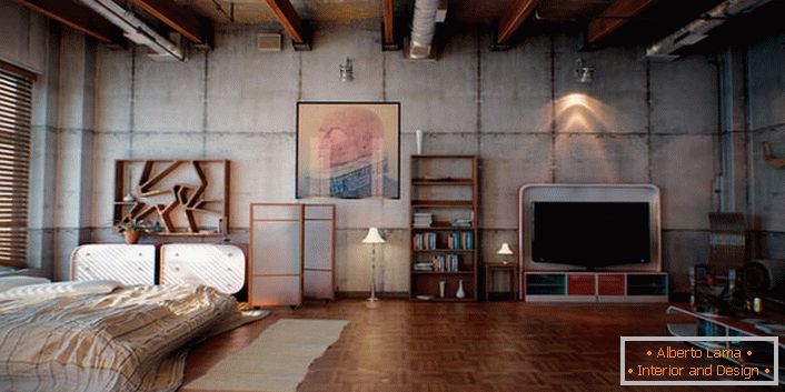 Interni e mobili in stile loft