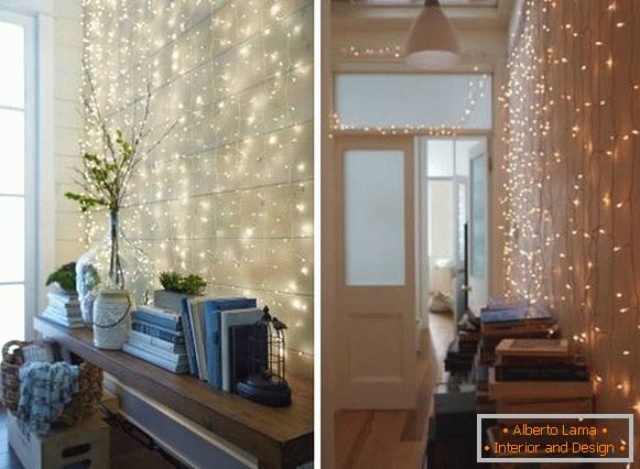Garland LED - idee di decorazione d'interni