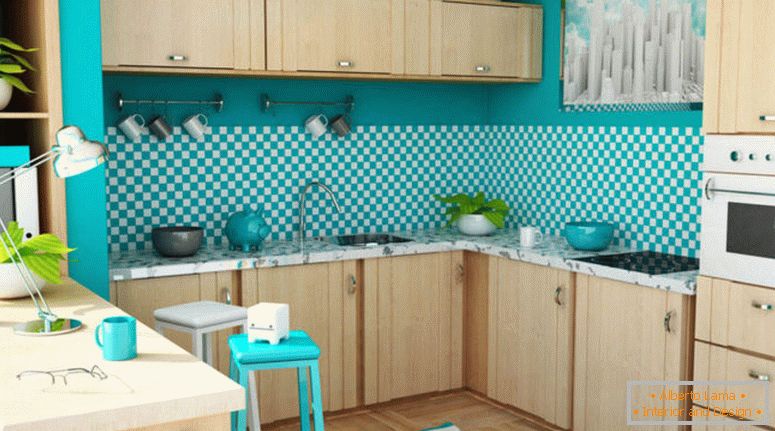 Blue-wallpaper-per-light-cucina