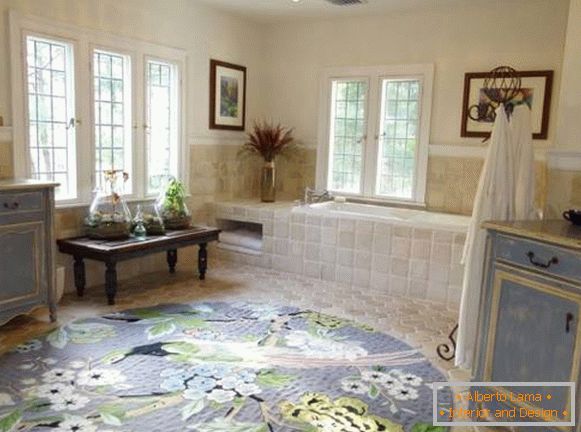 Interior design - stile provenzale in foto bagno