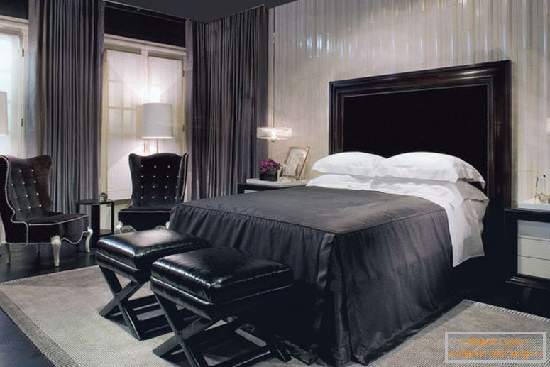 Interior design-camera da letto-in-black-tsvete1