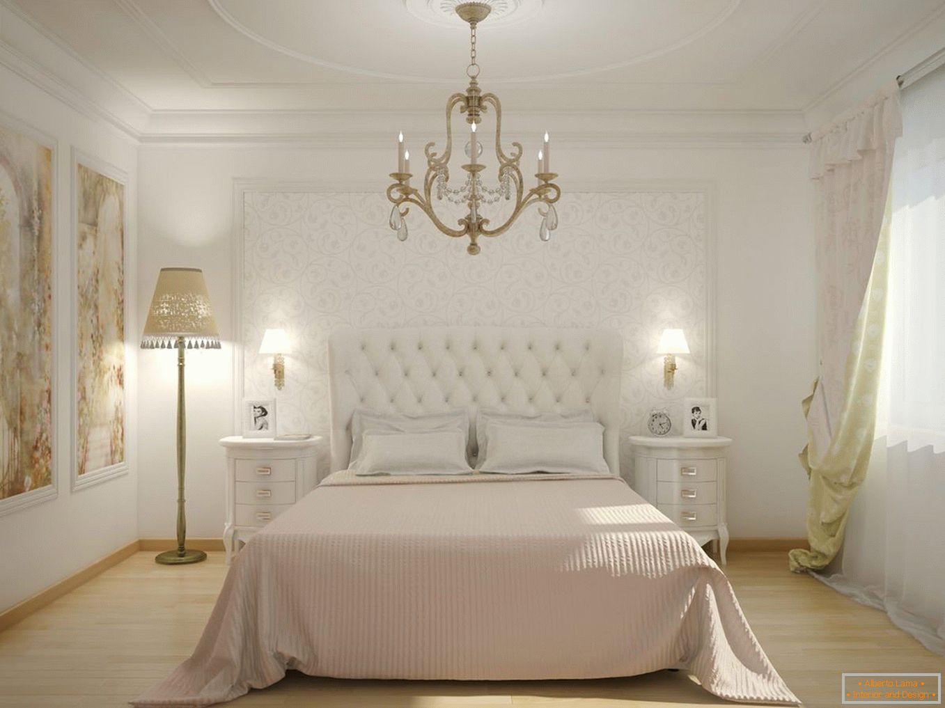 Camera da letto Biancaneve in stile classico