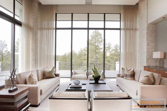 Grande appartamento con finestre panoramiche - foto interna