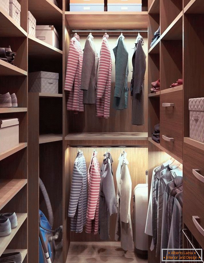 La disposizione del camerino - foto delle migliori soluzioni