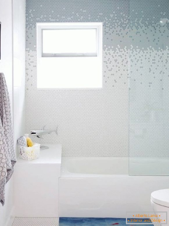 Design creativo del design di foto di piastrelle da bagno