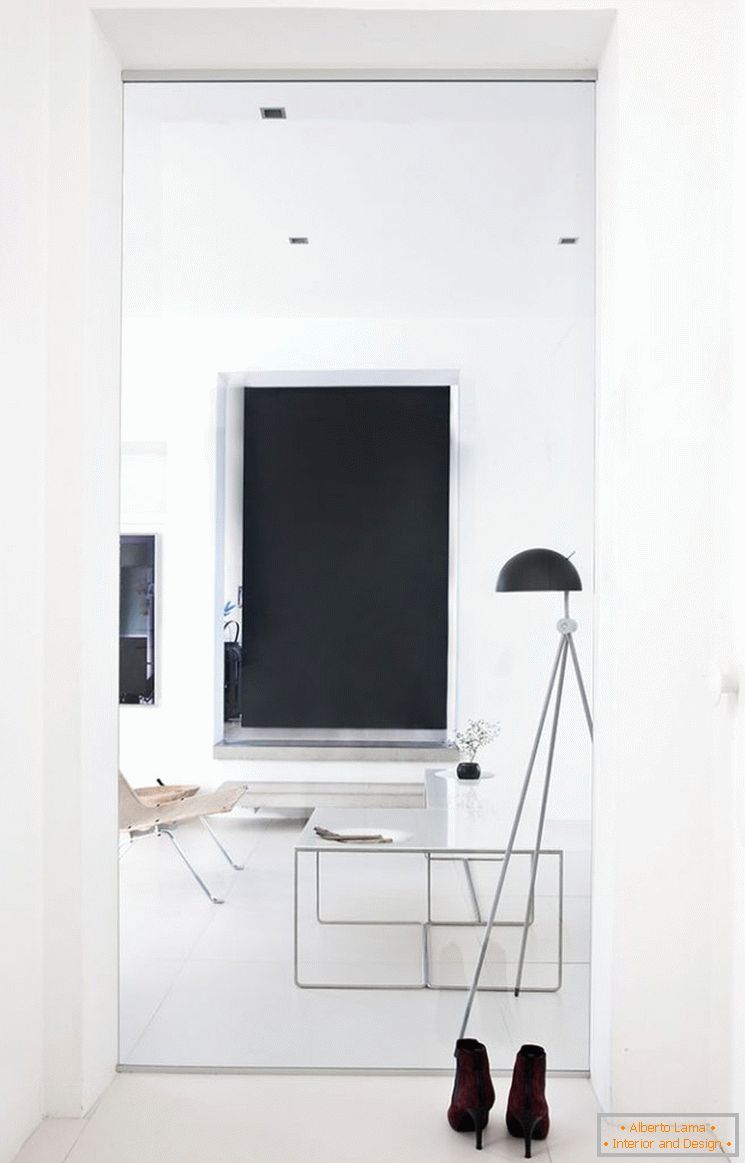 Progettazione di un piccolo appartamento in bianco e nero - фото 7