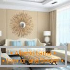 Design efficace della stanza in colore beige
