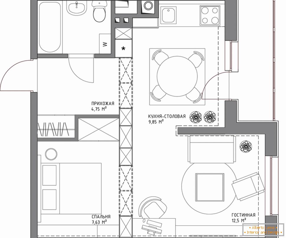 Il layout di una piccola casa