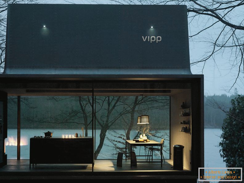 Маленький двухэтажный домик для отпуска Rifugio Vipp