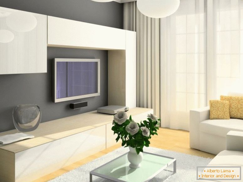 mobili chiari-in-piccolo-soggiorno