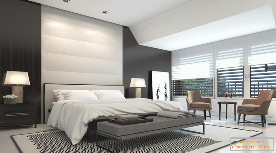 Camera da letto in eleganti appartamenti