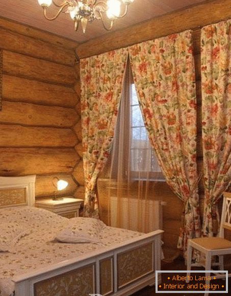 Camera da letto per lo stile russo