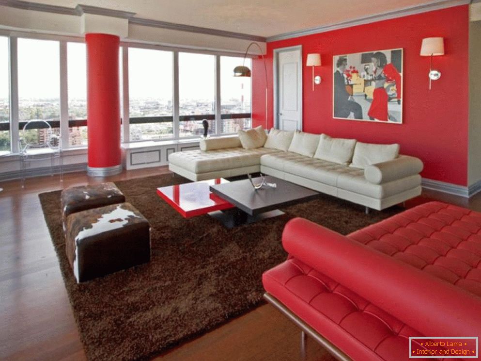 Design degli interni in rosso secondo Feng Shui