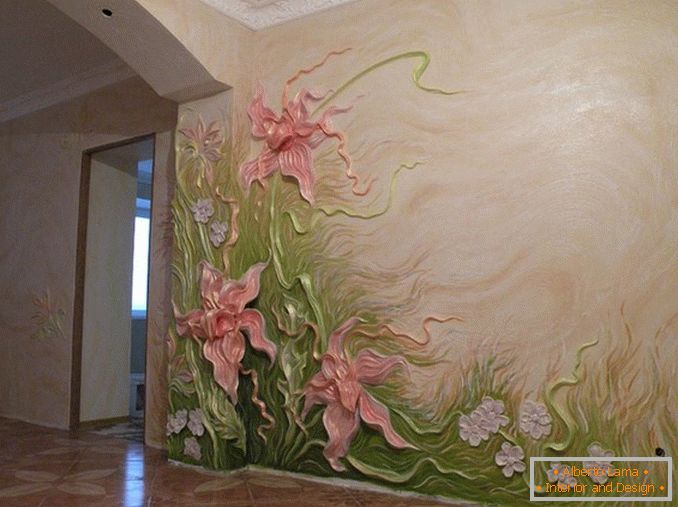Decorazione pareti con intonaco decorativo foto 1