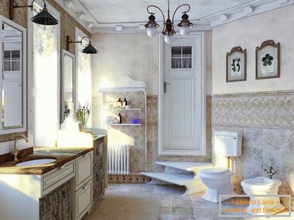 mobiletto del bagno in stile classico, foto 16