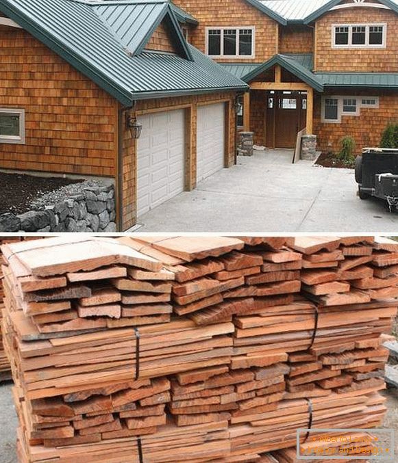 Belle facciate di case in legno - foto di rivestimenti laterali