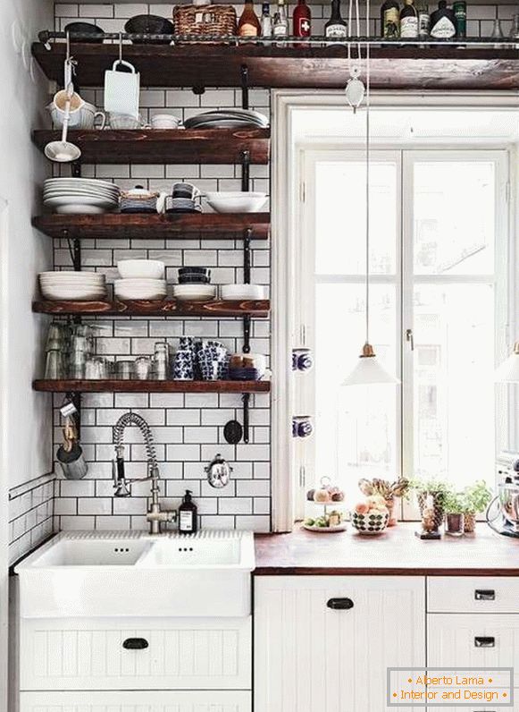 idee moderne per una piccola cucina, foto 61