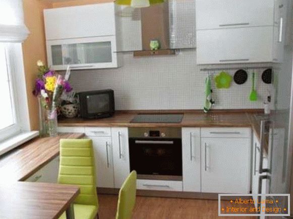 interni moderni di una piccola cucina, foto 9