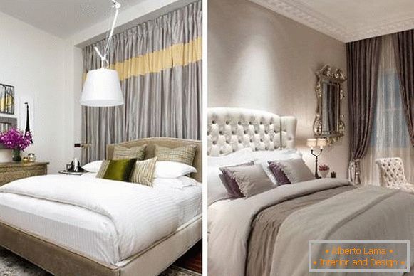 Tende metalliche glamour per camera da letto - photo design 2016