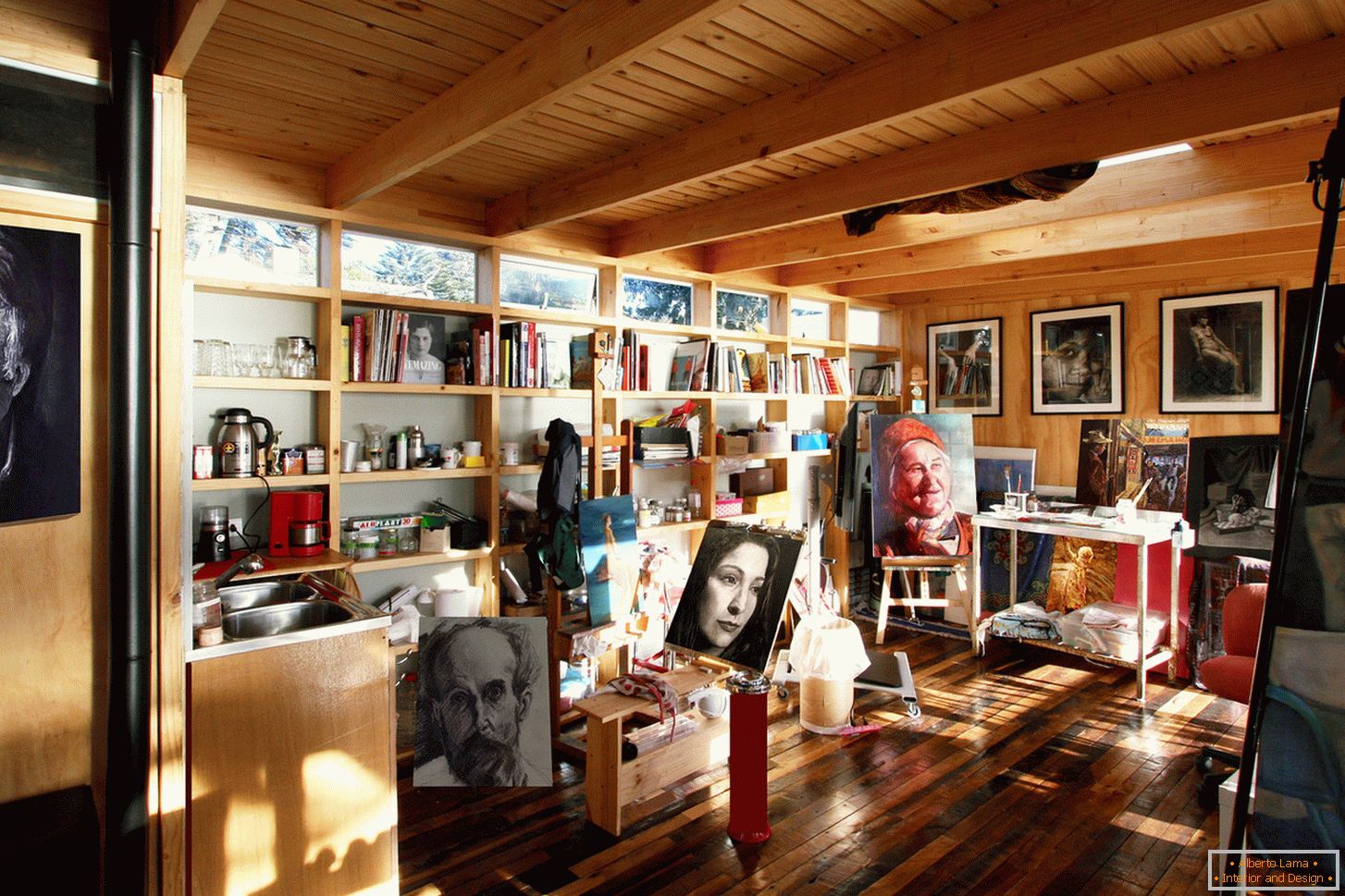Studio d'arte в современном доме
