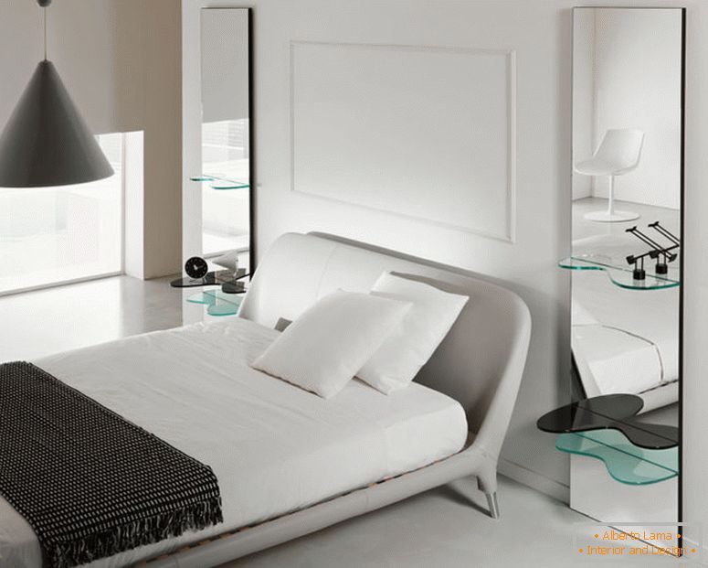 Camera da letto nello stile del minimalismo - 70 foto degli