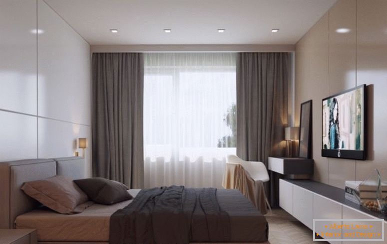 Camera da letto nello stile del minimalismo - 70 foto degli