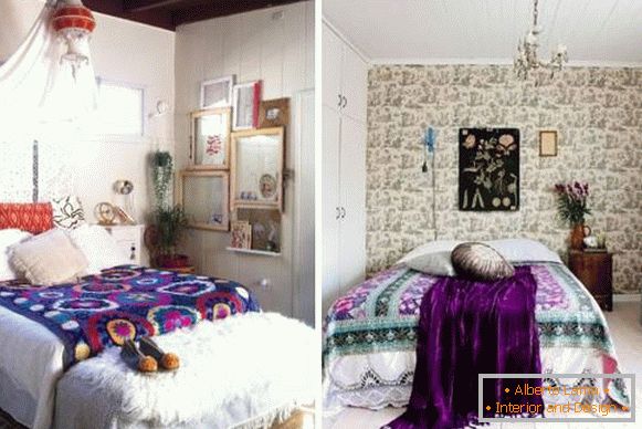 Camera da letto in stile Boho - foto delle migliori idee