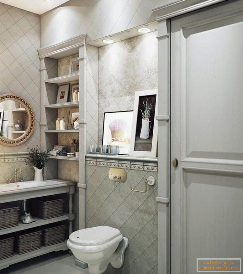 Toilette in stile provenzale moderno