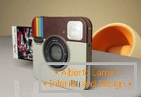 Elegante fotocamera Instagram Socialmatic dallo studio di design italiano ADR